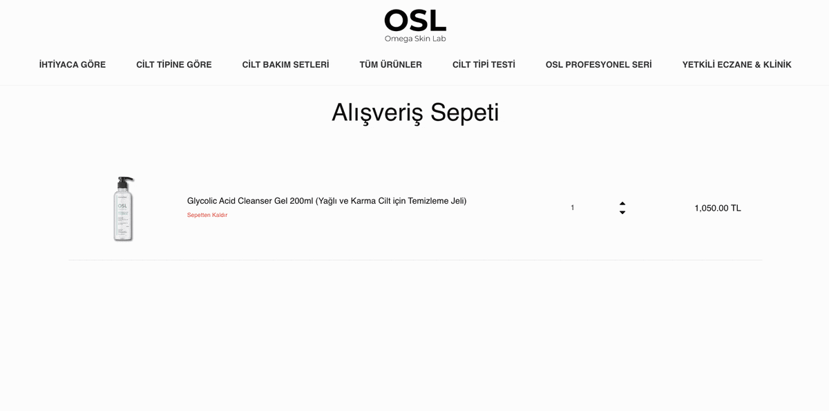 Sepet Önerilen Ürünler